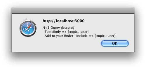 JavaScriptでの警告